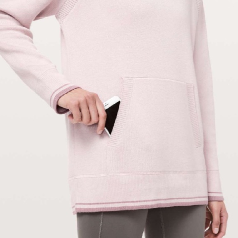 lululemon athletica Light Pink Hooded Sweater - Picture 4 of 8